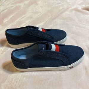 Tommy Hilfiger Navy Slip-on Sneakers with Red and White Accents - Women’s 9.5